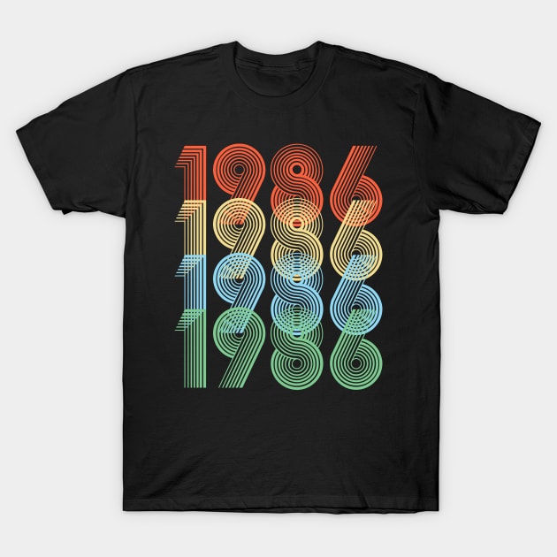 Retro 1986 birthday T-Shirt by Dirty Custard Designs 